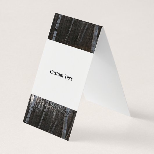 Custom Vertical Tent Fold Folded Business Card Visitekaartjes (Achterkant)