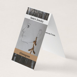 Custom Vertical Tent Fold Folded Business Card Visitekaartjes