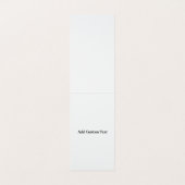Custom Vertical Tent Fold Folded Business Card Visitekaartjes (Binnenkant ongevouwen)