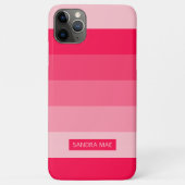 Custom Vet Zomer Rood Blush Roze Art Stripes Case-Mate iPhone Case (Achterkant)