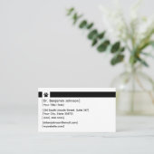 Custom Veterinary Appointment Card | Photo & Logo Visitekaartje (Staand voorkant)