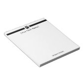 Custom Veterinary Office Notepad - Clinic Logo Notitieblok (Schuin)