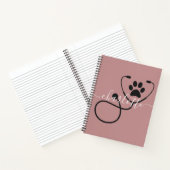 Custom Veterinary Tech Vet Assistant Notitieboek (Binnen)