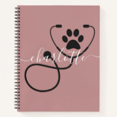 Custom Veterinary Tech Vet Assistant Notitieboek (Voorkant)