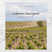 Custom Vineyard  Wijn Etiket (Enkel label)