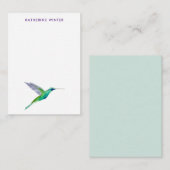 Custom Violetear Hummingbird Notitiekaartje (Voorkant / Achterkant)