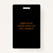 Custom VIP Baseball Game Alle Access Pass VIP Badge (Achterkant)