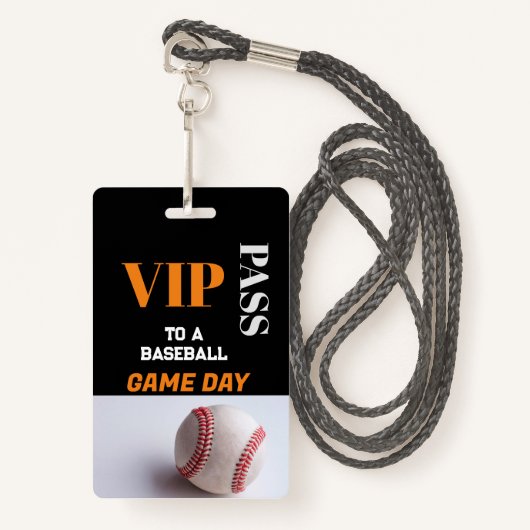 Custom VIP Baseball Game Alle Access Pass VIP Badge (Voorkant met draagriem)