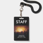 Custom VIP Passes Staff ID Badge (Avant avec lanière)