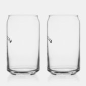 Custom Vissen Club Blikvorm Glas (Links)