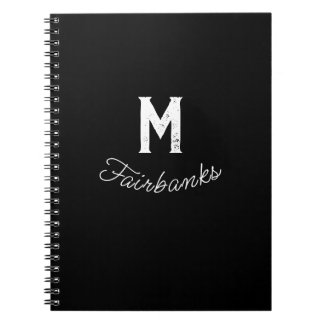 Custom Voeg hier Jouw tekst toe Sjabloon Zwart Not Notitieboek