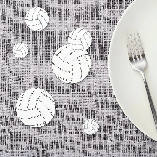Custom Volleyball Party Table Confetti