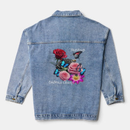 Custom Vrouwen Denim Jas Jacket