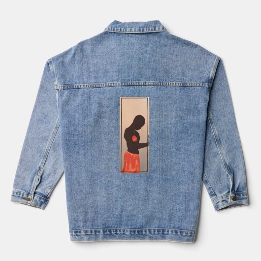 Custom Vrouwen Denim Jas (Jean Jas), Denim Jacket (Achterkant)