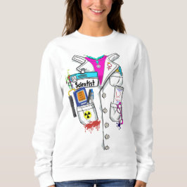 Custom Vrouwen Wetenschapper Naam Tag Lab Coat Kos Trui