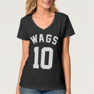 Custom WAGS number jersey T-shirt