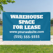 Custom Warehouse Space Lease Banner (Buitenkant)