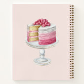 Custom Watercolor Cook's Kitchen Oven Recipe Notitieboek (Achterkant)