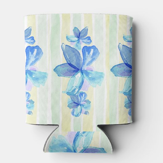 Custom Watercolor Floral Blikjeskoeler (Achterkant)