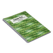 Custom Watermelon Skin Texture Pattern Notitieboek (Rechterzijde)
