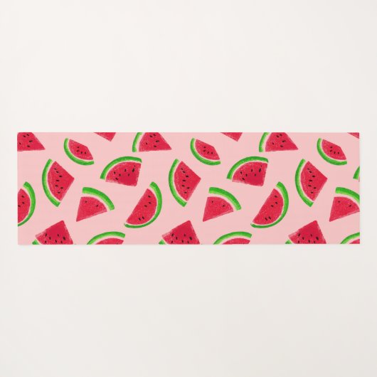 Custom Watermelon Slice Pattern Yogamat (Achterkant (horizontaal))