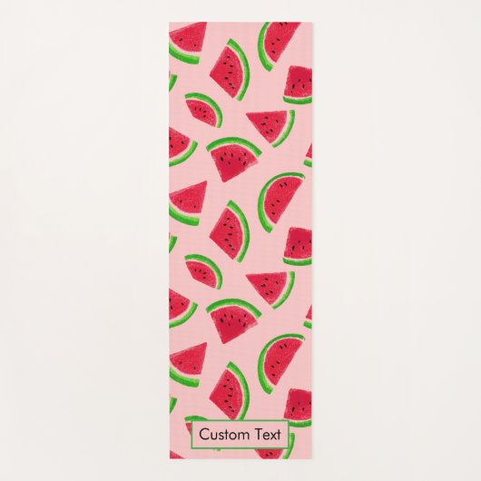 Custom Watermelon Slice Pattern Yogamat (Voorkant)