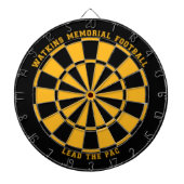 Custom Watkins Memorial Dartboard 123c / Black Dartbord (Voorkant)