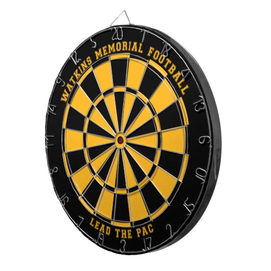Custom Watkins Memorial Dartboard 123c / Black Dartbord (Voorkant Rechts)