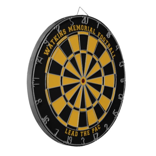Custom Watkins Memorial Dartboard 123c / Black Dartbord (Voorkant Links)