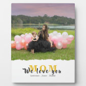Custom We love You Ma Photo Collage moederdag Fotoplaat (Voorkant)