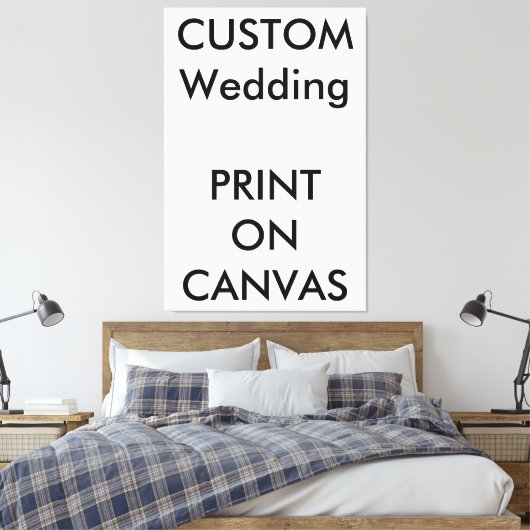 Custom Wedding 40 "x 60" Ingepakt Canvas (Insitu (Slaapkamer))