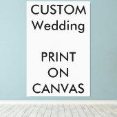 Custom Wedding 40 "x 60" Ingepakt Canvas Afdruk (Insitu (Houten vloer))
