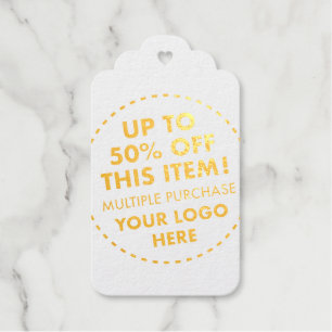 Custom Wedding 50% OFF Bulk Koop Kortingsgoud Cadeaulabels