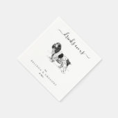 Custom Wedding Drinks On Us Dog Animal Pet  Servet (Hoek)