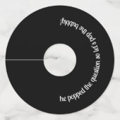 Custom Wedding Engagement Party Wijnglaslabel (Voorkant)