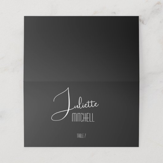 Custom Wedding/Event Name Placeholders (Buitenkant ongevouwen)