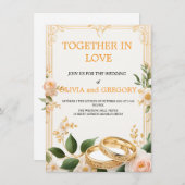 Custom Wedding Invitation Cards | Personalized Kaart (Voorkant / Achterkant)