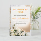 Custom Wedding Invitation Cards | Personalized Kaart (Staand voorkant)