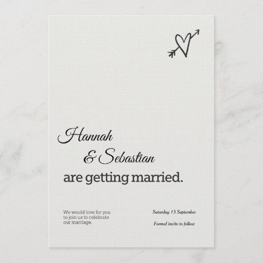 Custom Wedding Invitation – Elegant & Printable (Devant)