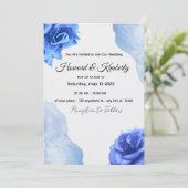 Custom Wedding Invitation" "Elegant Wedding Invit Kaart (Staand voorkant)