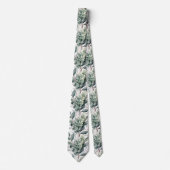 Custom Wedding Name on Back of Neck Tie Stropdas (Voorkant)