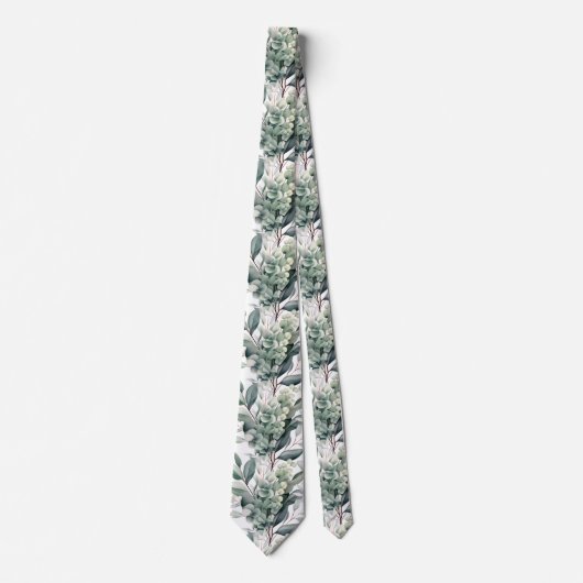 Custom Wedding Name on Back of Neck Tie Stropdas (Voorkant)