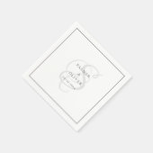 Custom Wedding Napkins Servet (Hoek)