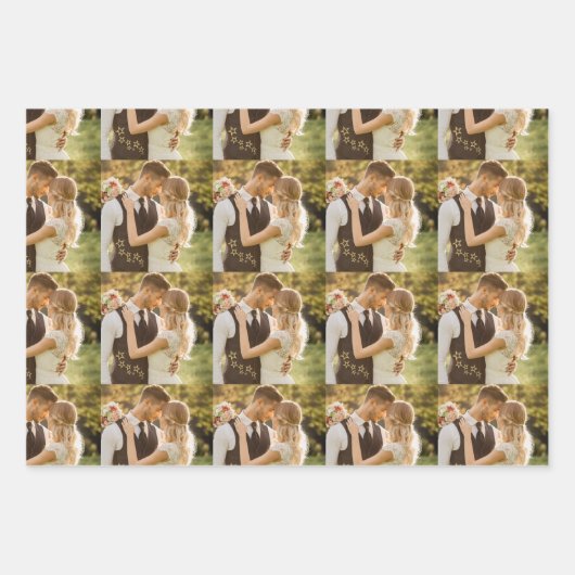 Custom Wedding Photo Inpakpapier Vel (Voorkant 3)