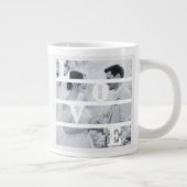 Custom Wedding Photo "LOVE" Extra Grote Beker (Rechts)
