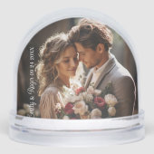 Custom Wedding Photo White Typography (Avant)