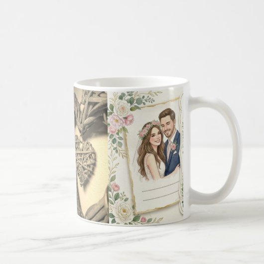 Custom Wedding Portrait Mug (Droite)