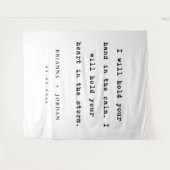 Custom Wedding Reception Love Quote Wedding Wandkleed (Voorkant (horizontaal))