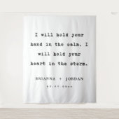 Custom Wedding Reception Love Quote Wedding Wandkleed (Voorkant)