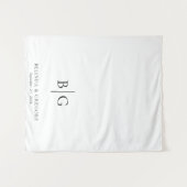 Custom Wedding Sweetheart Table Runner Decor Sign Wandkleed (Voorkant (horizontaal))